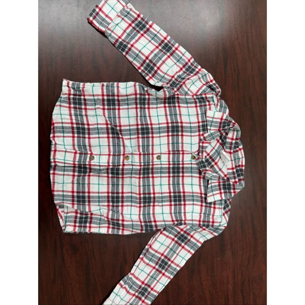 Jumping Beans Plaid Button Down Shirt Boys Size 3T